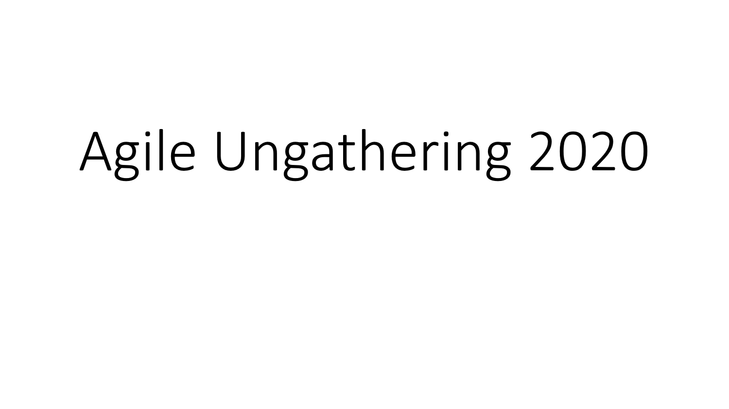 Photo for Agile Ungathering 2020 on ViewStub