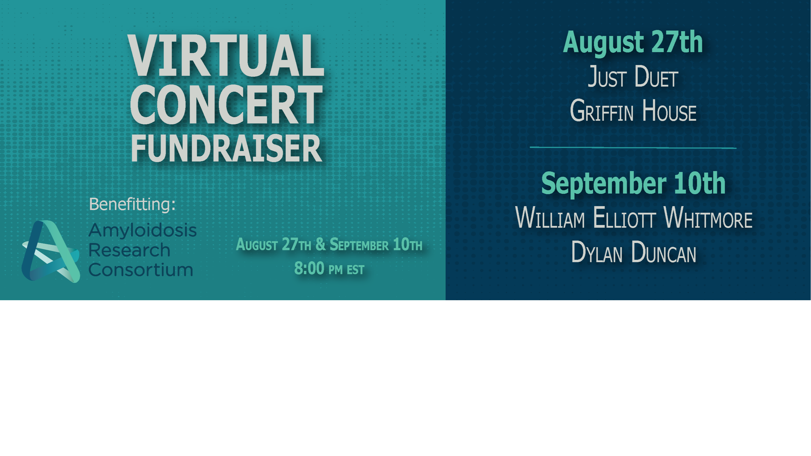 Photo for Virtual Concert Fundraiser-Benefiting The Amyloidosis Research Consortium on ViewStub