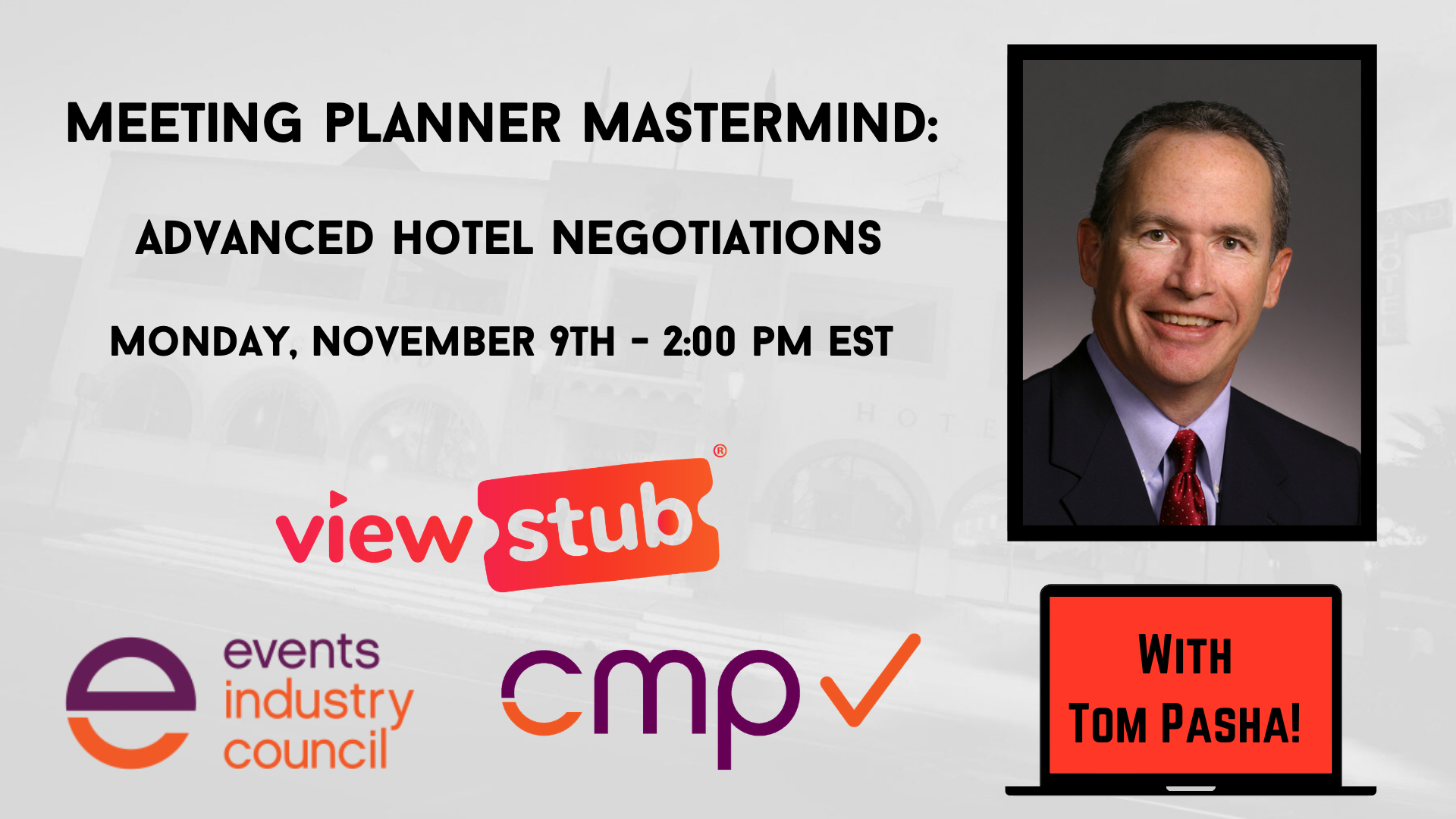 Photo for Advanced Hotel Negotiations - Meeting Planner MasterMind on ViewStub