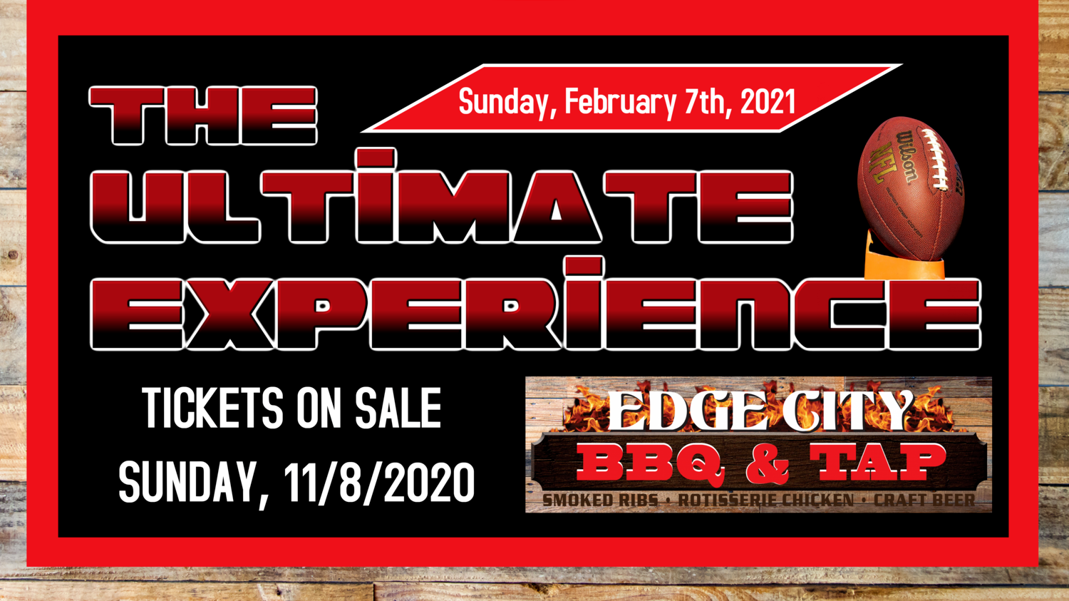 Photo for The Ultimate Experience Super Bowl Party at Edge City BBQ and Tap on ViewStub