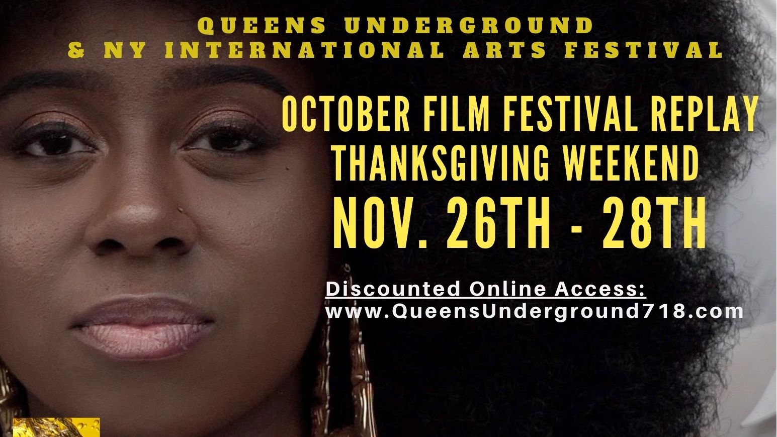 Photo for Queens Underground October 2020 Film Festival 4-Day Replay on ViewStub