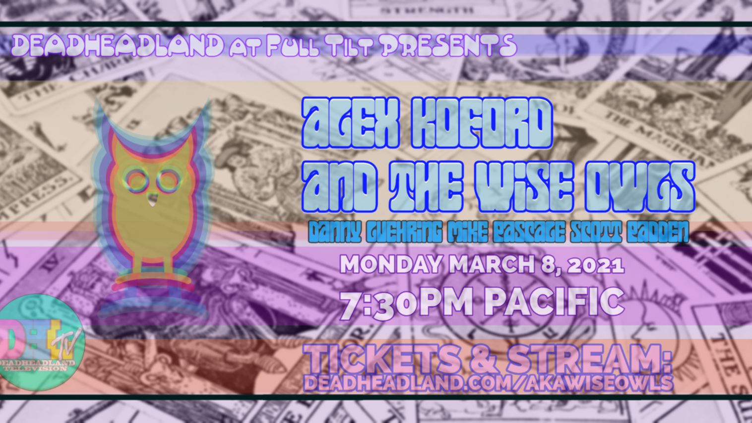 Photo for Alex Koford and The Wise Owls | DHLTV Livestream at Full Tilt | Monday March 8, 2021 on ViewStub