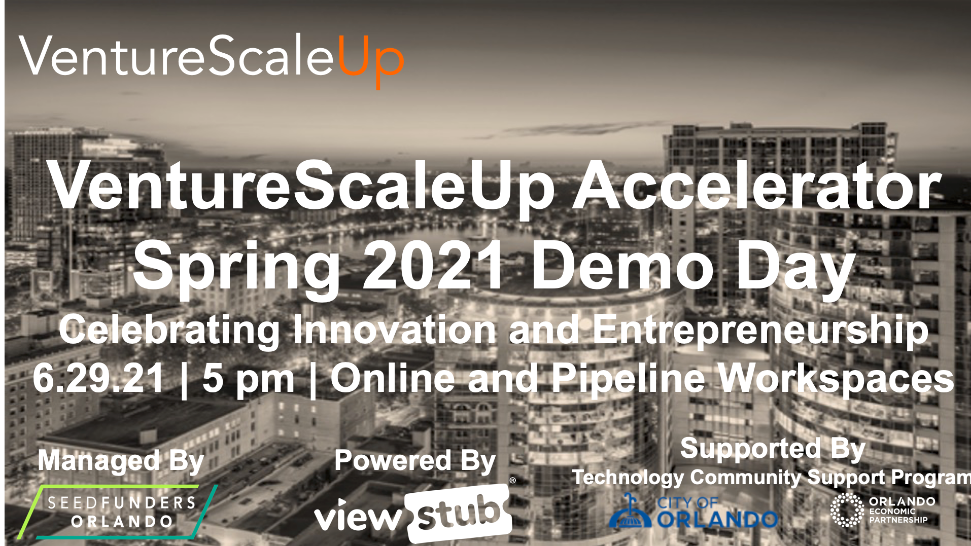 Photo for VentureScaleUp Accelerator Spring 2021 Demo Day on ViewStub