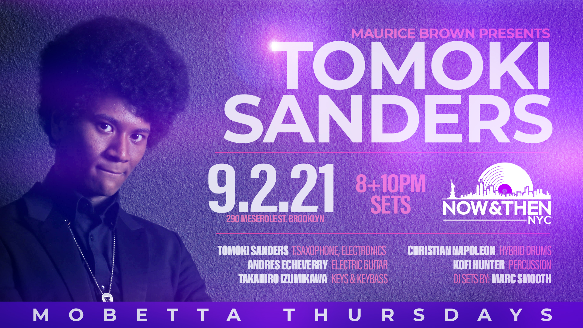 Photo for Mobetta Thursdays Curated By Maurice Brown Presents: Tomoki Sanders  September 2nd on ViewStub