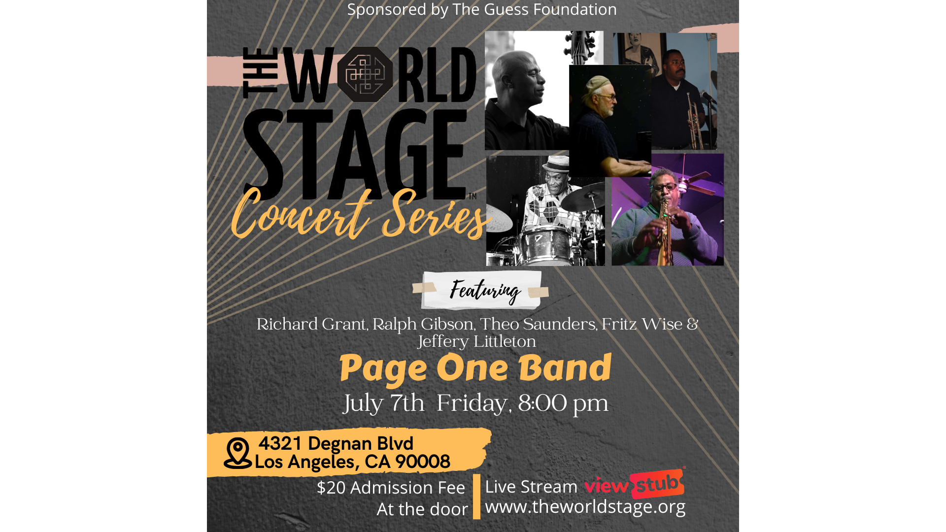 Photo for World Stage Concert Series - Page One Band on ViewStub