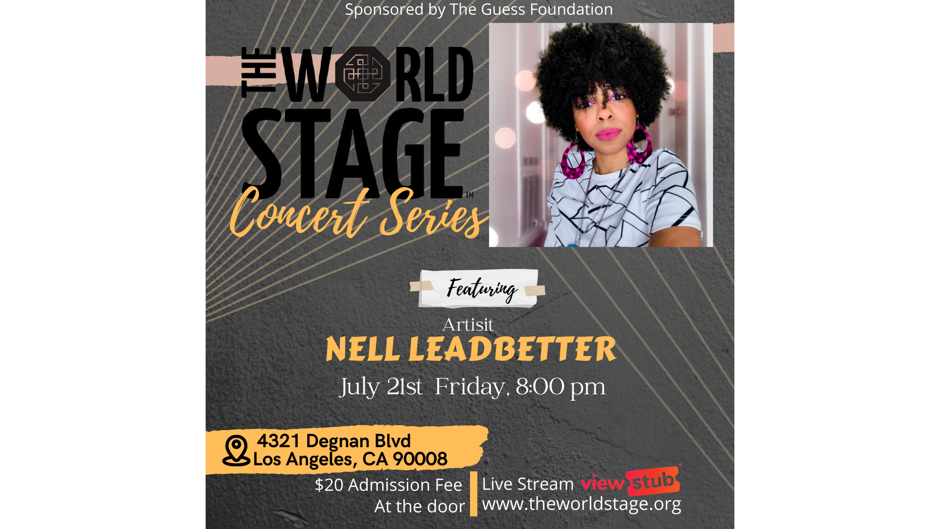 Photo for World Stage Concert Series -Vocalist Nell Leadbetter Featuring Pianist Adam Ledbetter on ViewStub